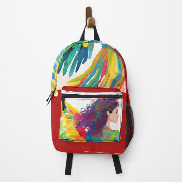 Item preview, Young woman with colorful wings designed and sold by uliklo.