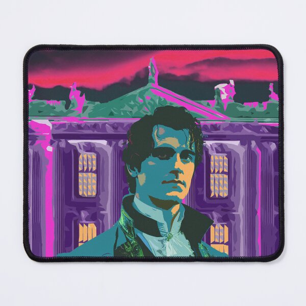 Item preview, Cool Neon Cyberpunk Mr Darcy Pemberley Pop Art designed and sold by tanjica.