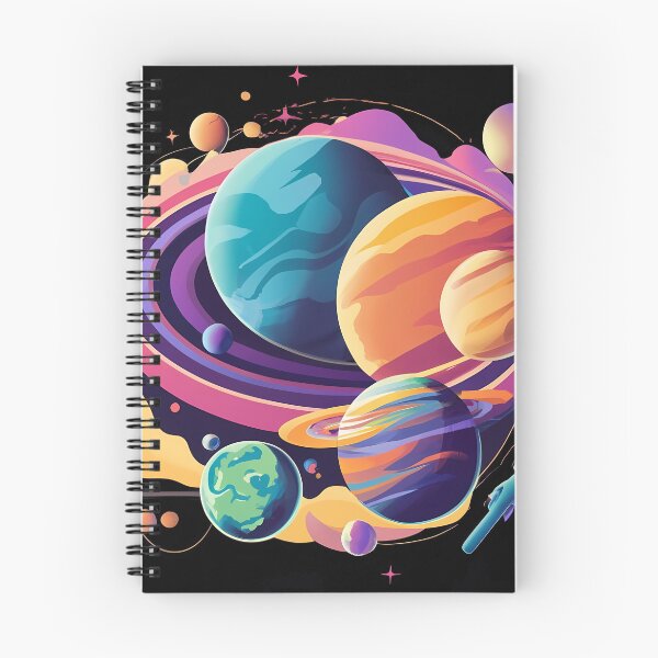 Item preview, Planets Colour - Black designed and sold by rozar-nv.
