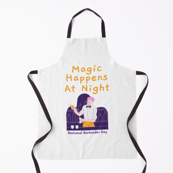 Item preview, Magic Happens At Night, National Bartender Day Gift designed and sold by Annek5880.