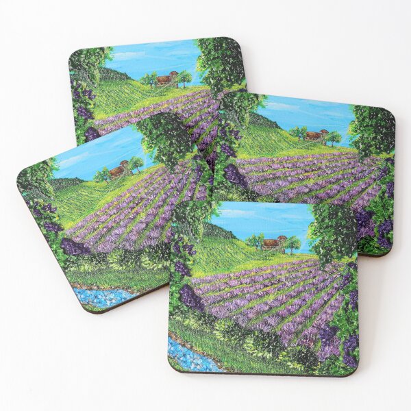 Item preview, Lavender field and grapes  designed and sold by Margwizart.