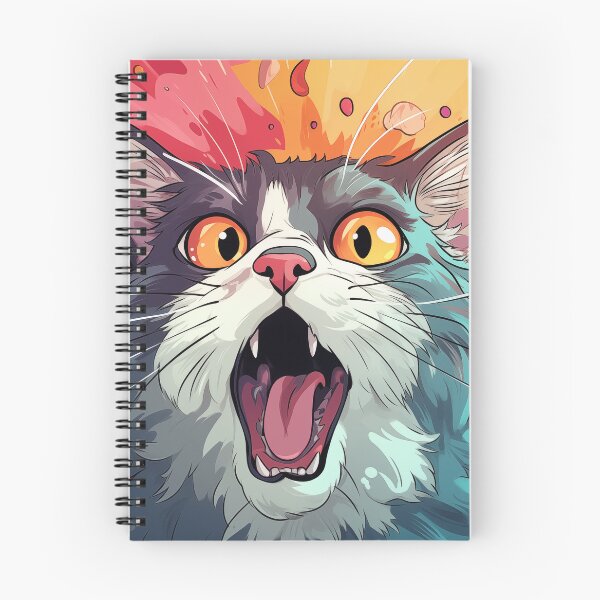 Item preview, The cat was shocked.cat with colorful fur and big eyes. designed and sold by AnanchaiP.