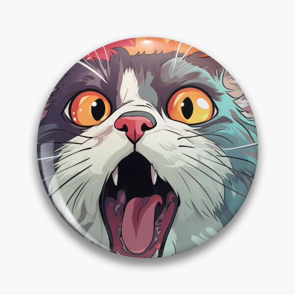 Item preview, The cat was shocked.cat with colorful fur and big eyes. designed and sold by AnanchaiP.