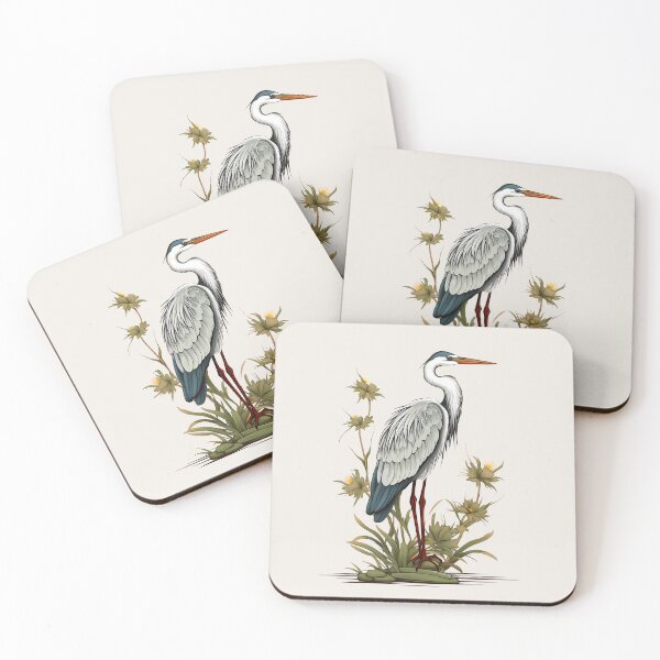 Item preview, Heron bird  in nature graphic  art  designed and sold by Actualytee.