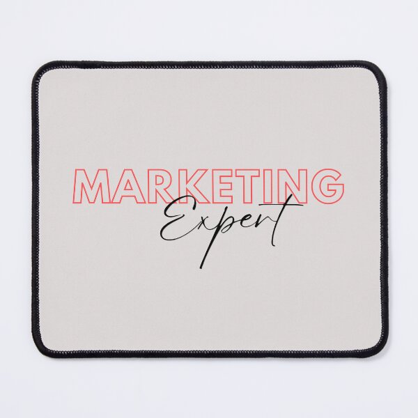 Vista previa del artículo con la obra «Experto en marketing Marketing divertido rojo», diseñado y vendido por OSMMerchShop.