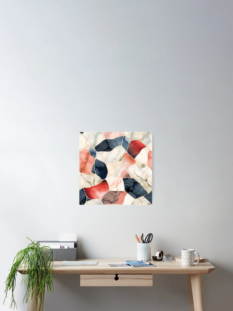 Thumbnail 2 of 3, Poster, Marble Pattern designed and sold by SideSignal.