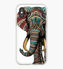Verzierter Elefant (Farbversion) iPhone-Hülle & Cover