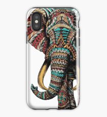 Verzierter Elefant (Farbversion) iPhone-Hülle & Cover