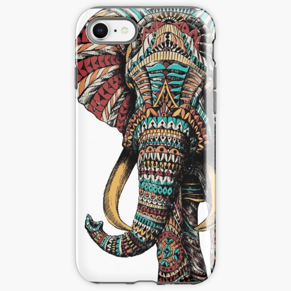 Ornate Elephant (Color Version) iPhone Tough Case