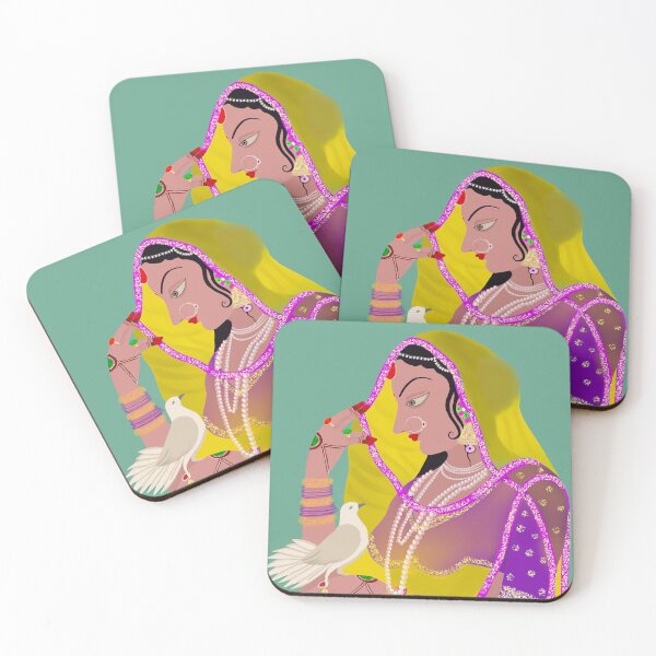 Item preview, Women with Bird designed and sold by lifecolorsandme.