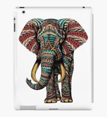 Verzierter Elefant (Farbversion) iPad-Hülle & Klebefolie