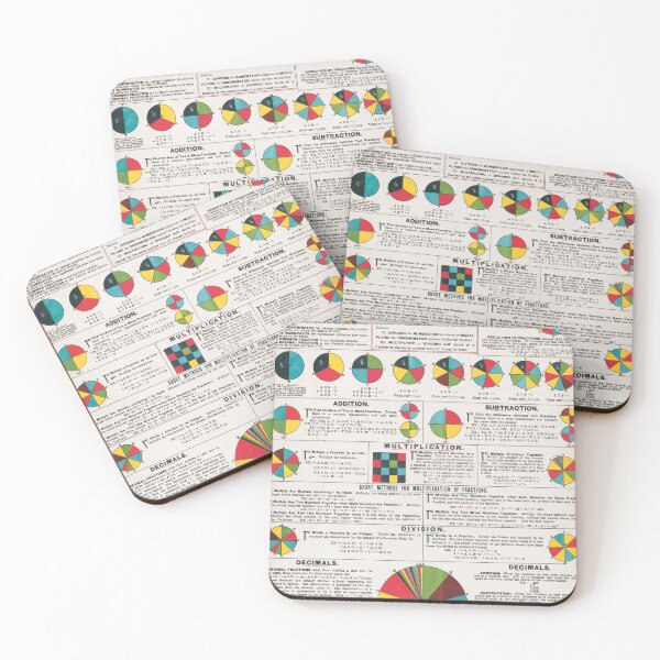 Item preview, Old School Math Vintage Fractions  designed and sold by InnerCitadel.