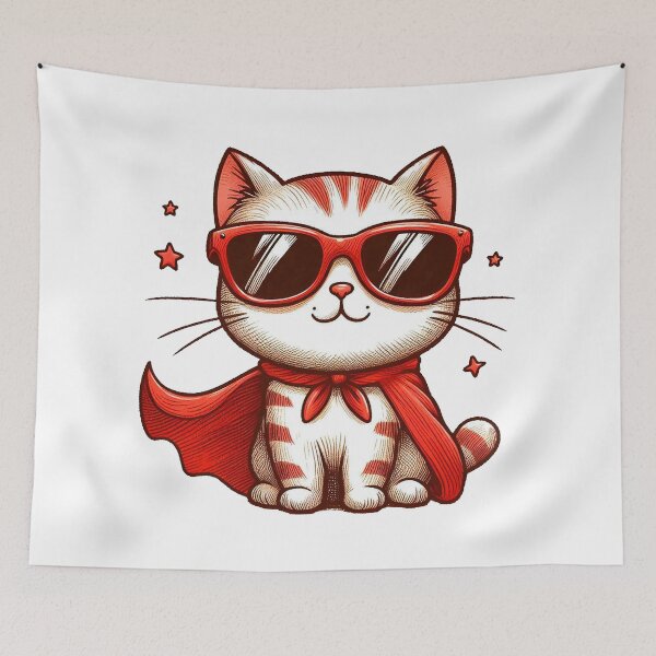 Item preview, Super Cat designed and sold by Luan da Silva.