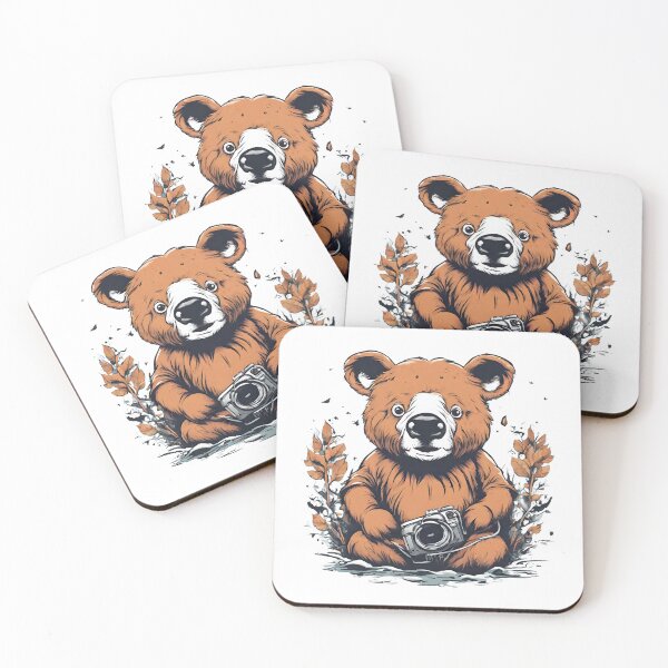 Item preview, Just a bear taking pictures designed and sold by MyartStudioTB.