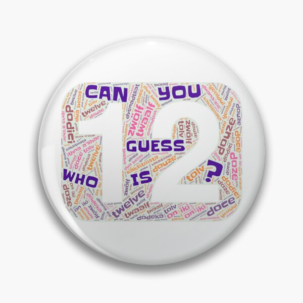 Item preview, Guess Who Twelfth Birthday in Pinks and Purples designed and sold by WordsYouLove.