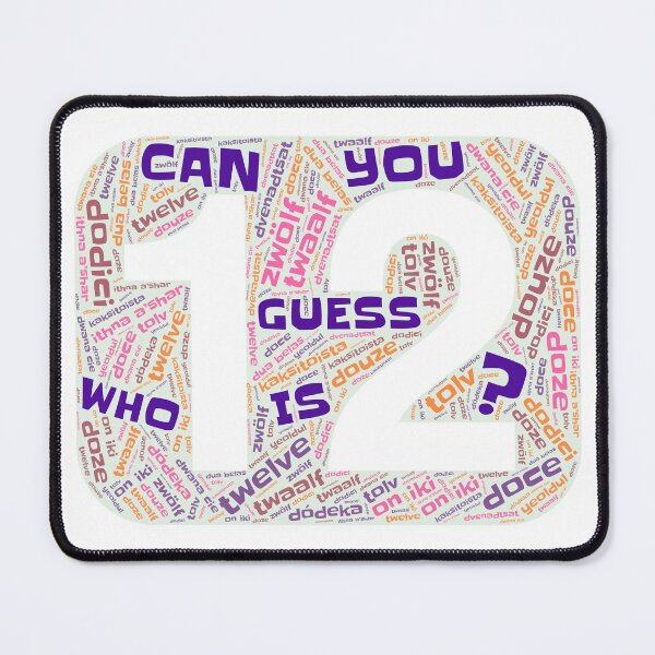 Item preview, Guess Who Twelfth Birthday in Pinks and Purples designed and sold by WordsYouLove.