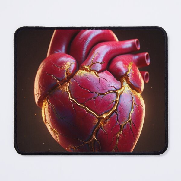 Item preview, Kintsugi red gold heart decaying aorta new 2 designed and sold by Obibobishop.