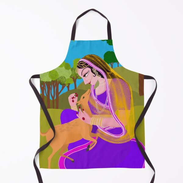 Item preview, Women with Deer designed and sold by lifecolorsandme.