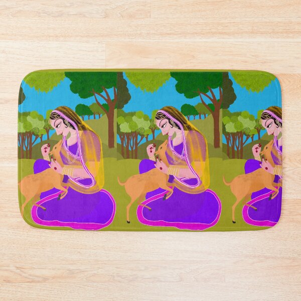 Item preview, Women with Deer designed and sold by lifecolorsandme.