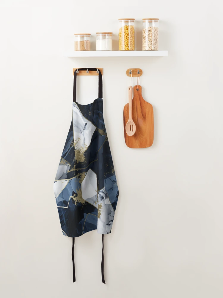 Thumbnail 4 of 6, Apron, Marble Pattern designed and sold by SideSignal.