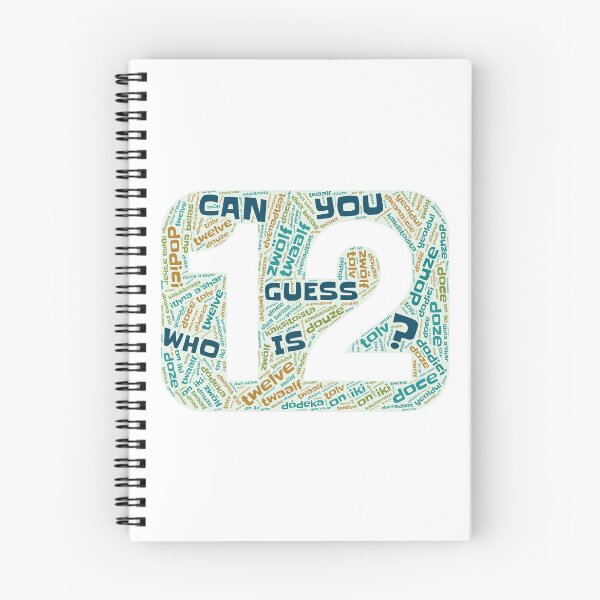 Item preview, Guess Who Twelfth Birthday in Blues and Greens designed and sold by WordsYouLove.