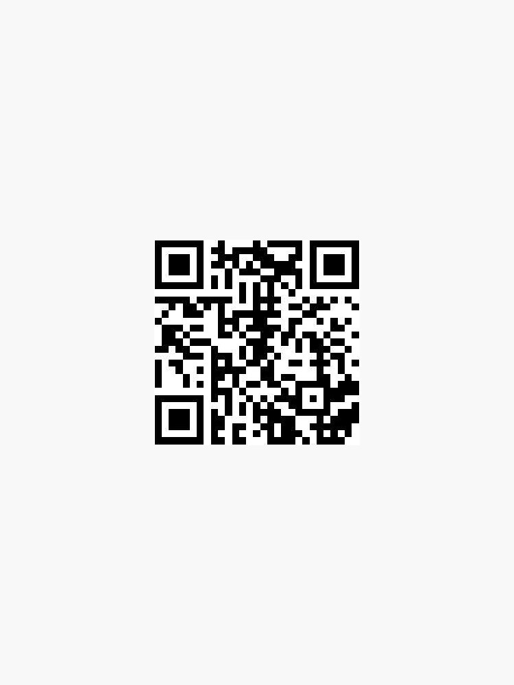 Thumbnail 3 of 3, Sticker, rickroll QR code designed and sold by rozar-nv.