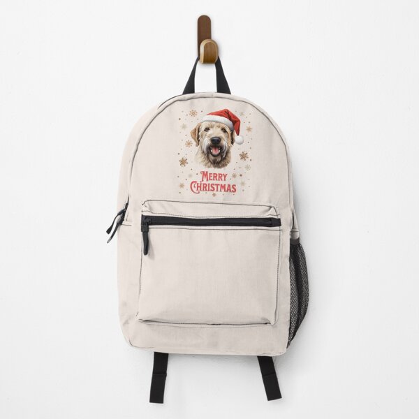 Vista previa del artículo con la obra «Perro Terrier de trigo de pelo suave Santa Feliz Navidad», diseñado y vendido por Museful-Apparel.