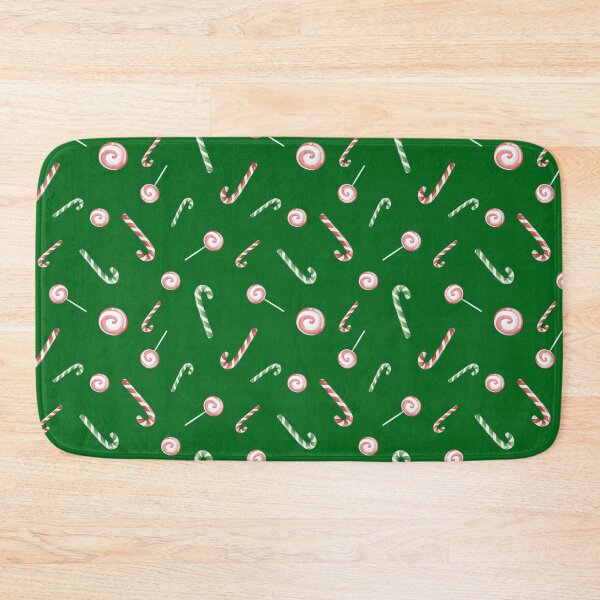 Item preview, Candy Canes and Bon Bons on Green Pattern designed and sold by Pixels2Patterns.