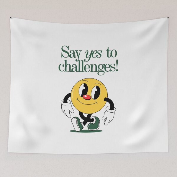 Item preview, Yes to challenges - Gowth Affirmation designed and sold by guiART__.