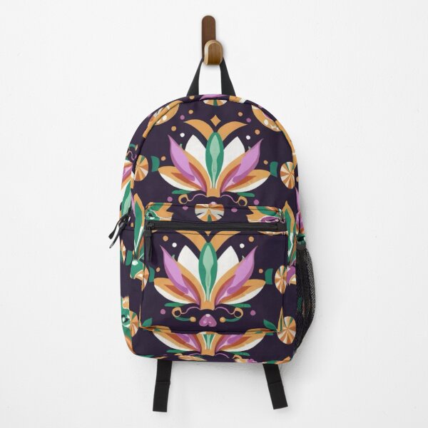 Item preview, Dark Mardi Gras Lotus pattern designed and sold by EasyPrints337.