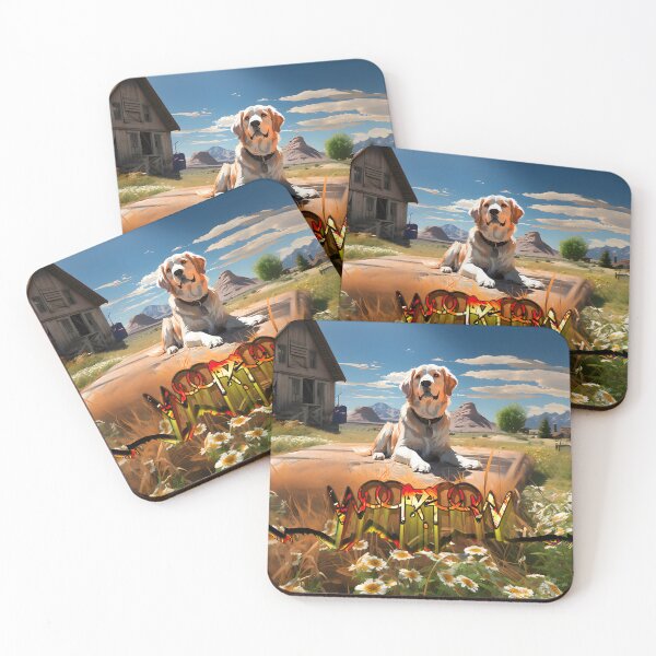Item preview, Peaceful dog on the farm designed and sold by Woof-WoofSK.