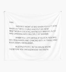 Anonymous Letter to Sammi Wall Tapestry