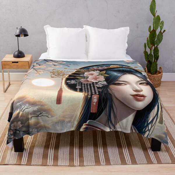 Item preview, Amaterasu: Radiance of the Rising Sun Japandi Art | Divine Beauty designed and sold by TriarArt.