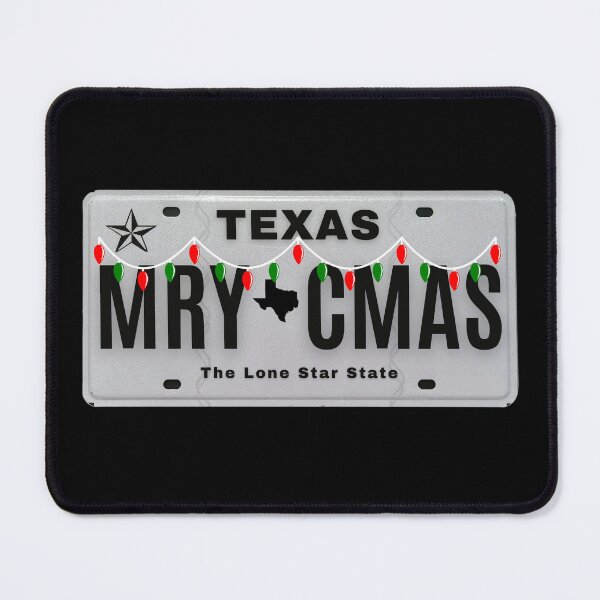 Item preview, Merry Christmas Texas vanity plate L designed and sold by GFamilyC.