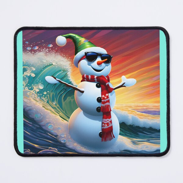 Item preview, Snowman Surfer #6 On Vacation - Shaka Snowman Style designed and sold by Artekinium.