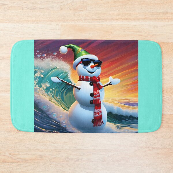 Item preview, Snowman Surfer #6 On Vacation -   Shaka Snowman Style  designed and sold by Artekinium.
