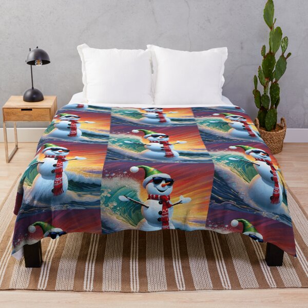 Item preview, Snowman Surfer #6 On Vacation - Shaka Snowman Style designed and sold by Artekinium.