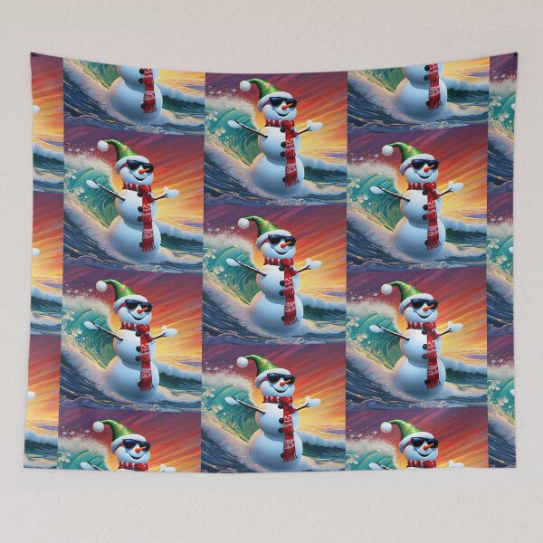 Item preview, Snowman Surfer #6 On Vacation -   Shaka Snowman Style  designed and sold by Artekinium.