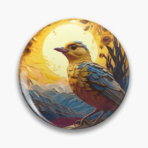 Item preview, Golden sun with bird designed and sold by ArtfullMinds.