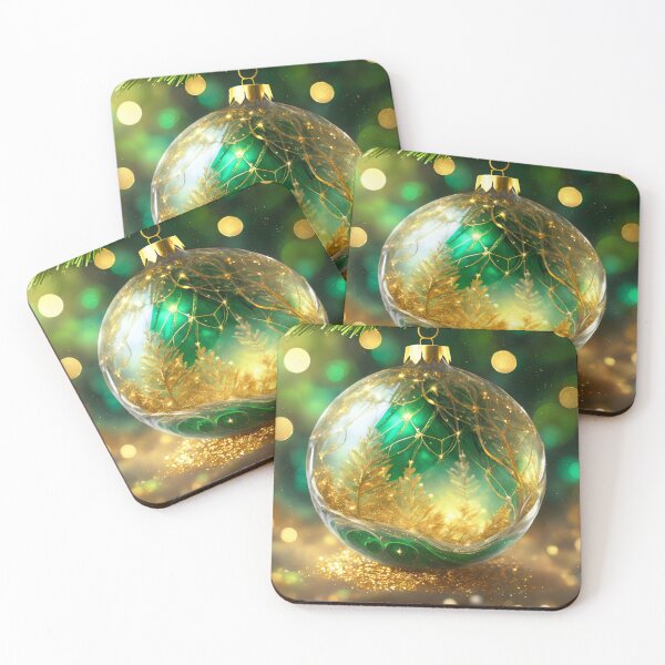 Item preview, Christmas Glass Sphere Green 2 designed and sold by 3dvirtualand.