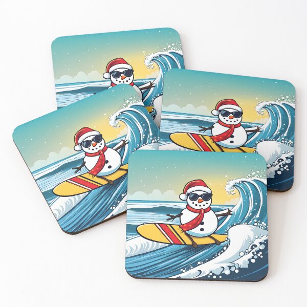 Item preview, Snowman Surfer #9 On Vacation -   Surf Santa's Pal  designed and sold by Artekinium.