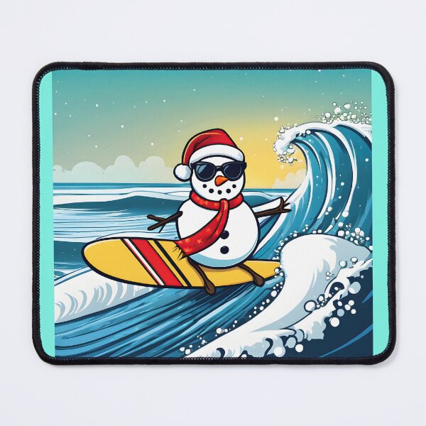 Item preview, Snowman Surfer #9 On Vacation - Surf Santa's Pal designed and sold by Artekinium.