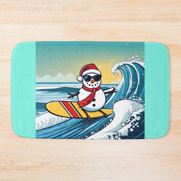 Item preview, Snowman Surfer #9 On Vacation -   Surf Santa's Pal  designed and sold by Artekinium.