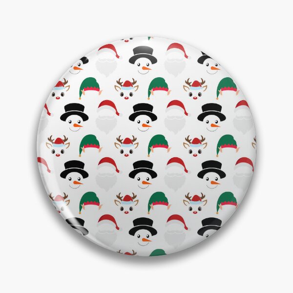 Item preview, Christmas Characters on White Pattern designed and sold by Pixels2Patterns.