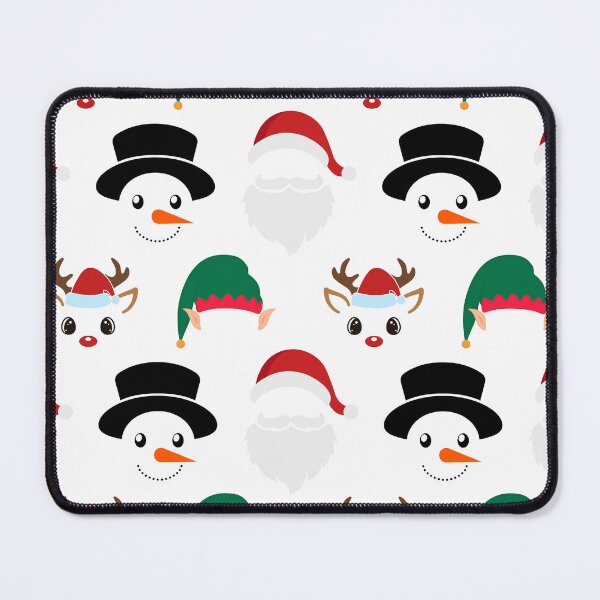 Item preview, Christmas Characters on White Pattern designed and sold by Pixels2Patterns.