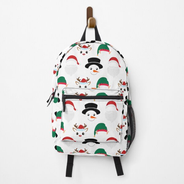 Item preview, Christmas Characters on White Pattern designed and sold by Pixels2Patterns.