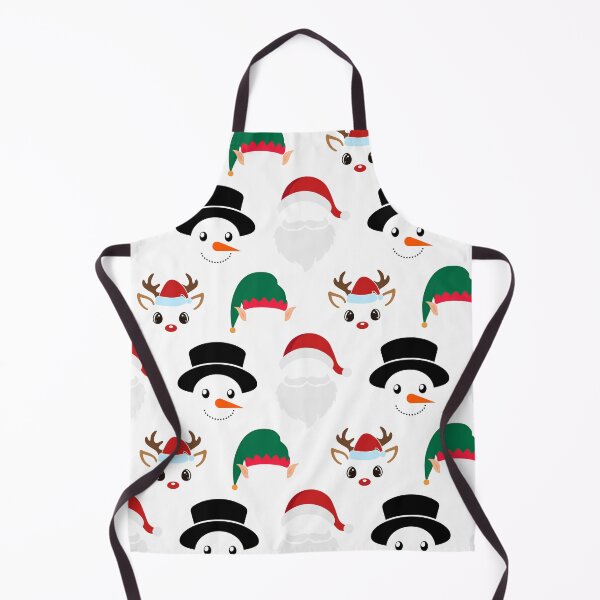 Item preview, Christmas Characters on White Pattern designed and sold by Pixels2Patterns.
