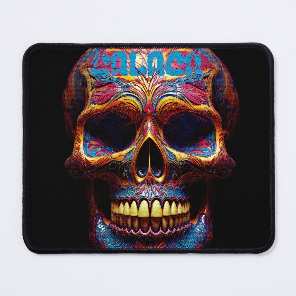 Item preview, Vivid Psychedelic Skull - Artistic Ornate Design Expression designed and sold by inkArtistryfine.