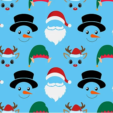Artwork thumbnail, Christmas Characters Pattern by Pixels2Patterns