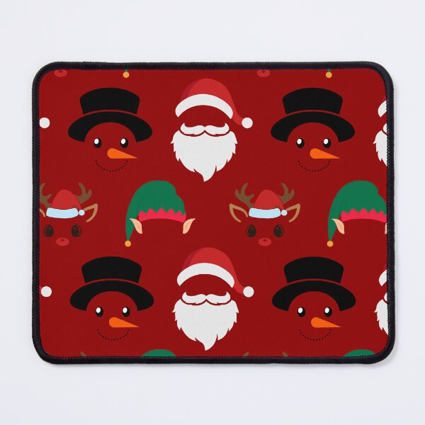 Item preview, Christmas Characters on Red Pattern designed and sold by Pixels2Patterns.